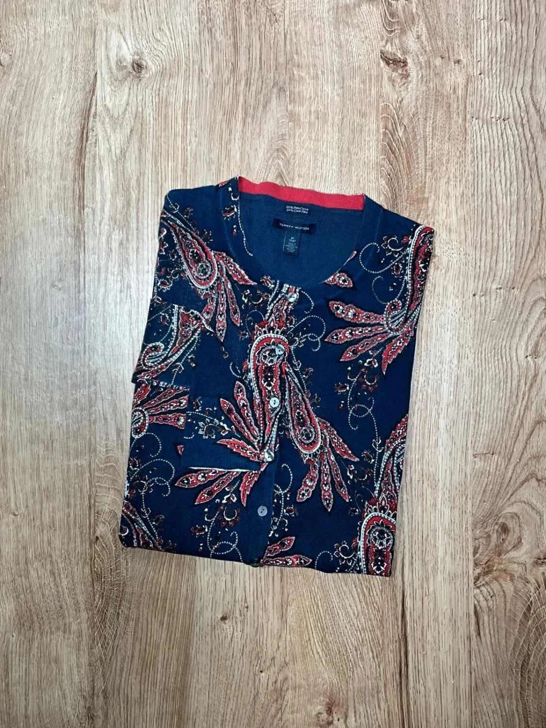 Gilet Tommy Hilfiger crewneck Femme XS 100% Coton pima